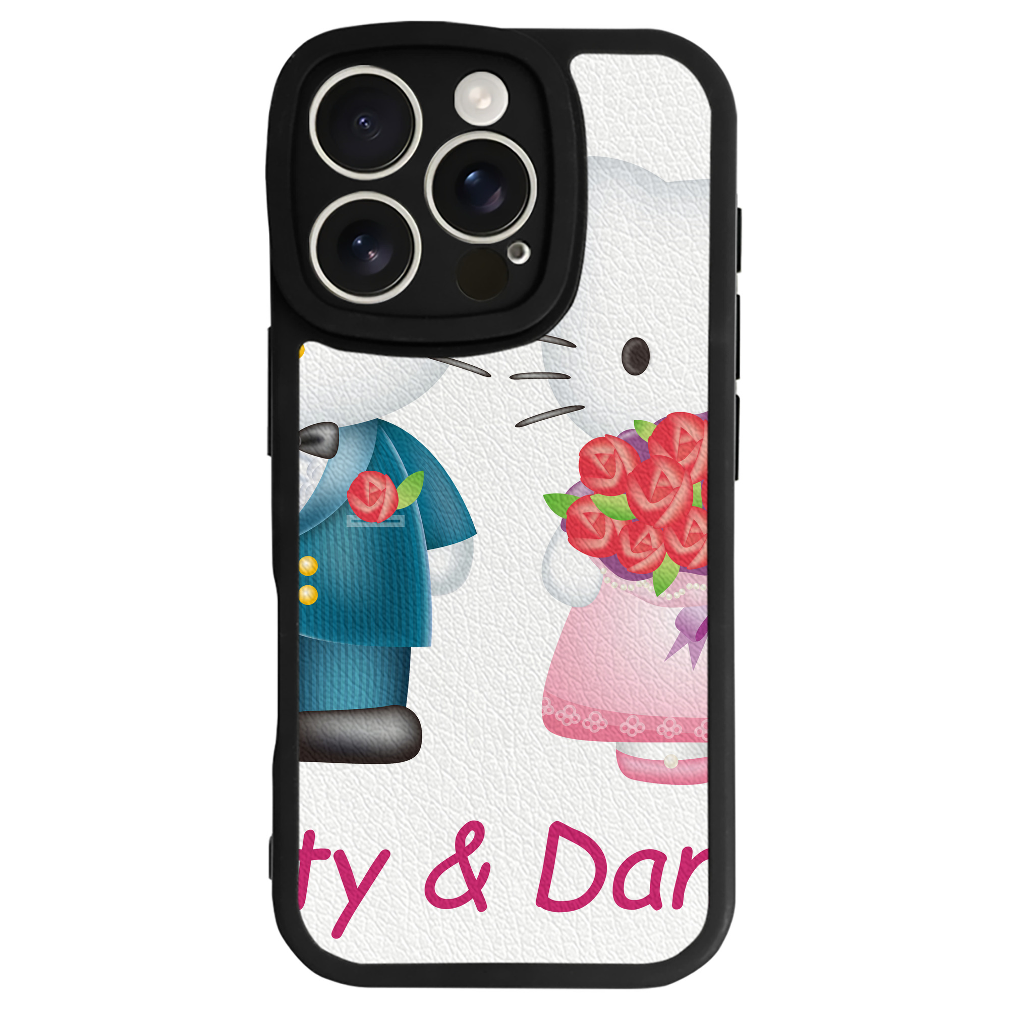 （画像用） Hello Kitty ハローキティ 【iPhone 16シリーズ対応】シリコンスマホケース（レザー調） 材質：シリコン